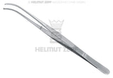 Helmut Zepf semken tissue forceps, curved, 1x2 teeth, 6 inch, stainless steel dental instrument No. 22.481.15