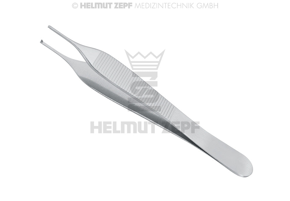 Adson tissue forceps 12cm 4 3/4 inch stainless steel surgical tweezers by Helmut Zepf No. 22.486.12