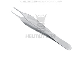 Adson tissue forceps 12cm 4 3/4 inch stainless steel surgical tweezers by Helmut Zepf No. 22.486.12
