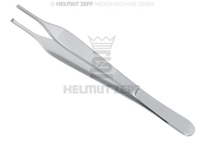 Helmut Zepf adson tissue forceps 15cm 1x2 teeth No.22.486.15 stainless steel surgical instrument