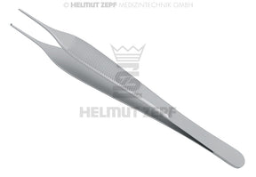 Micro adson tissue forceps 15cm 1x2 Teeth by Helmut Zepf No.22.488.15, precision surgical instrument