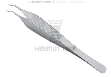 Micro adson tissue forceps 15cm 1x2 Teeth Curved 30° Helmut Zepf 22.488.20 surgical dental instrument