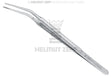 Cooley Forceps Micro 25° Curved Long Tips Retromolar Region Helmut Zepf 22.823.17 Dental Surgical Tweezers