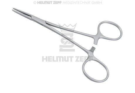 Mosquito Hemostatic Forceps Halstead Serrated Straight 12.5cm by Helmut Zepf 23.054.12