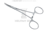 Mosquito Hemostatic Forceps curved serrated 5in for ligatures by Helmut Zepf No.23.055.12KFO surgical dental instrument