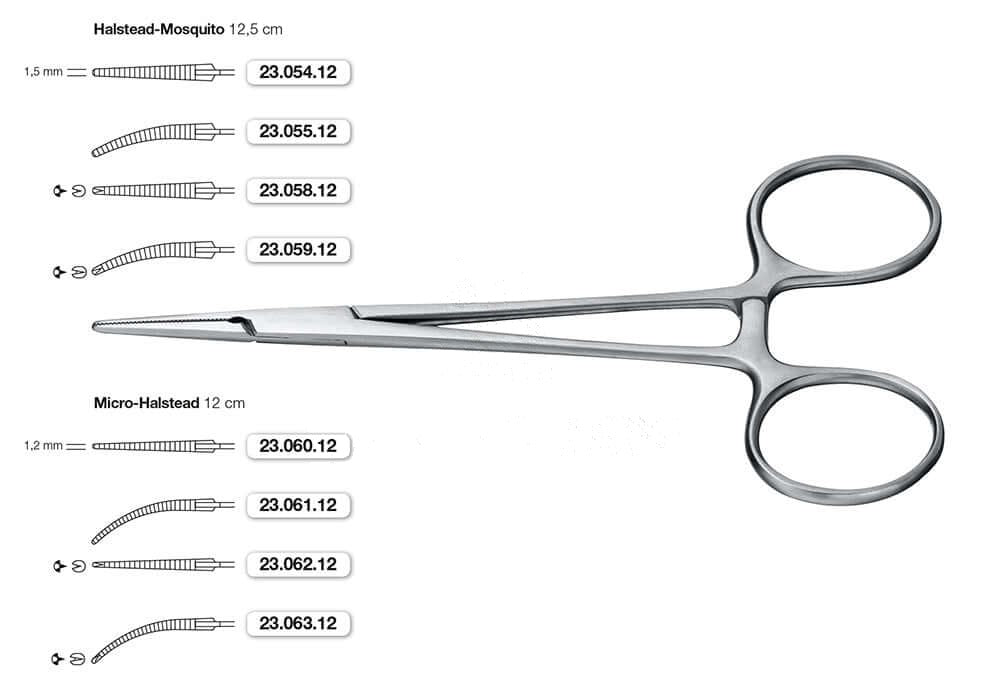 Halstead Surgical Instruments Straight Micro-Halstead Hemostatic Forceps 12 cm – Deutsche Dental ...