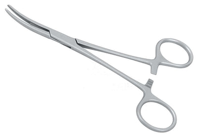 Kelly Hemostatic Forceps Curved 5-1/4 inch by Helmut Zepf No. 23.099.14 - Surgical Hemostatic Tool