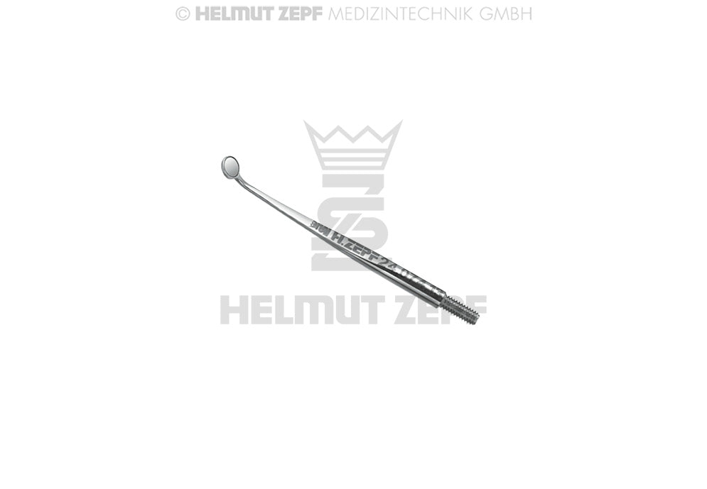 Helmut Zepf dental micro mouth mirror Ø 3.0mm with rhodium front surface coating, No. 24.074.13