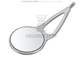 Helmut Zepf dental mirror head Size 5, Ø 24 mm front surface cheek holding mirror, open shape, 6 pcs – No. 24.079.24
