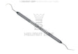 Dental Explorer Instrument Double-Ended #5 Stainless Steel Round Knurled Handle by Helmut Zepf No. 24.112.05