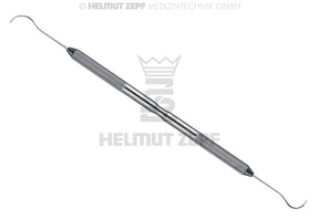 Helmut Zepf Explorer Probe 3CH Cowhorn Double-Ended Stainless Steel Round Handle No. 24.124.06
