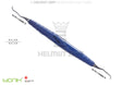 Gracey Curette GRA 13/14 M5 Deep Scaling for Premolars & Molars, Cobalt Blue bIONIK Handle, Titanium Inserts - Helmut Zepf