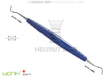 McCall Universal Curette #17S/18S ZEPF-bIONIK Handle Cobalt Blue Helmut Zepf 24.207.17MC Dental Instrument