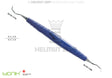 Universal Curette M23 ZEPF-bIONIK Cobalt Blue Handle for Upper Lower Teeth Supragingival Plaque Slim Version Helmut Zepf