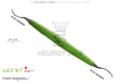 M5 Langer #3/4 Universal Curette Yellow-Green ZEPF-bIONIK Handle Nanopal Coating Upper Molars Premolars Helmut Zepf
