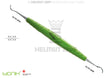 Sickle Scaler #204S ZEPF-bIONIK Yellow-Green Handle for Plaque Removal in Molar Interdental Spaces by Helmut Zepf