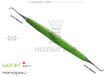 Sickle Scaler #204 SD ZEPF-bIONIK Yellow-Green Nanopal Handle for Plaque Removal Premolar Frontal Area Helmut Zepf