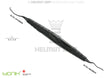 Universal Curette Langer #1/2 M5 for Lower Molars, ZEPF-bIONIK Black Handle, Nanopal Coating