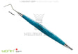 North Carolina Periodontal Probe CNC 1-15mm Titanium Single-Ended ZEPF-bIONIK Turquoise Handle Helmut Zepf 24.216.06