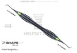 Sickle Scaler #204 SD Z-Shape Relax Handle Nanopal Coating Yellow-Green Tip Interdental Plaque Removal Helmut Zepf