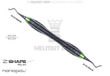 Sickle Scaler #204S Helmut Zepf Z-Shape Relax Handle Nanopal Coating Yellow-Green Tip M5 Interchangeable Inserts