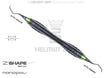 Posterior Sickle Scaler #M23A Helmut Zepf Z-Shape Relax Handle Nanopal Coating Yellow-Green Tip Molar Plaque Removal