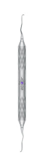 LOTUS Gracey Curette 11/12 M5 Deep Scaling Purple Crystal dental instrument by Helmut Zepf for anterior teeth