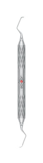 LOTUS Gracey Curette 7/8 M5 Deep Scaling Tool by Helmut Zepf, Magenta Crystal Handle for Precise Anterior Teeth Scaling