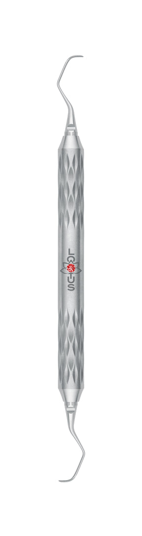 LOTUS Gracey Curette 7/8 Magenta Crystal by Helmut Zepf – Ergonomic Handle for Anterior Teeth Scaling