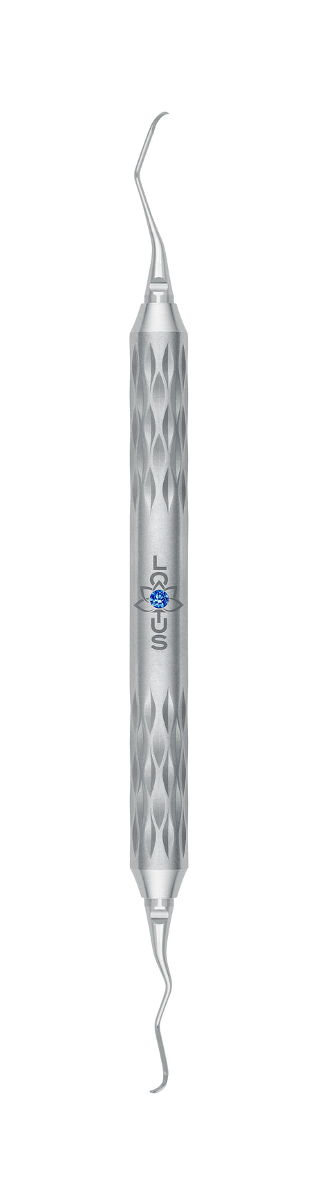 LOTUS Gracey Curette 13/14 M5 Deep Scaling Blue Crystal dental instrument by Helmut Zepf for anterior teeth scaling