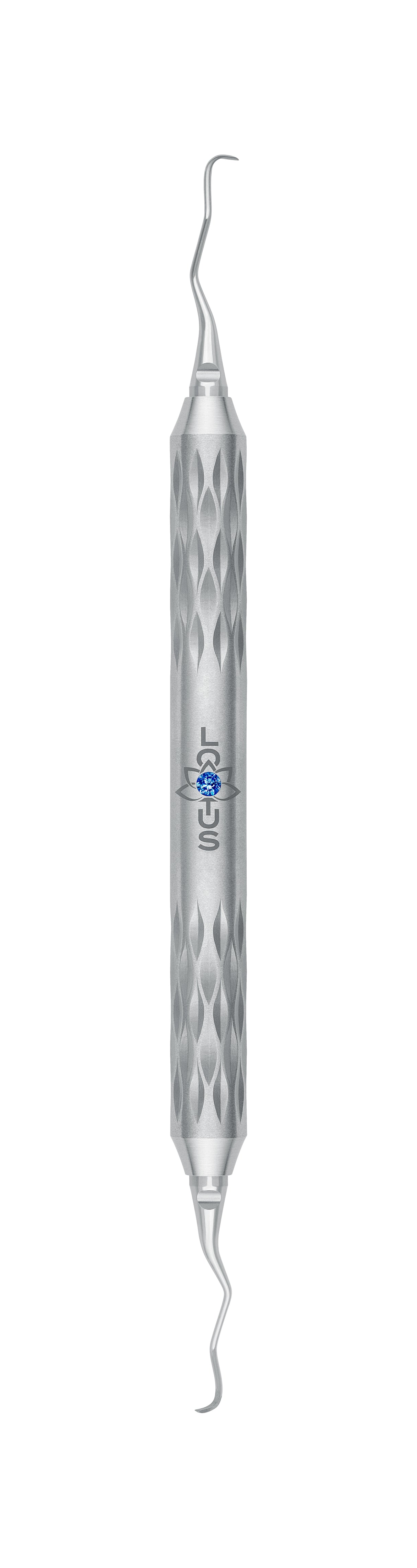 LOTUS Blue Crystal Gracey Curette 13/14 by Helmut Zepf for precise anterior teeth scaling and root planing