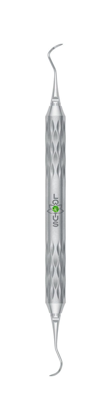 LOTUS Sickle Scaler 204S Green Crystal Curette by Helmut Zepf for precise anterior teeth scaling