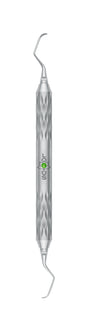 LOTUS Sickle Scaler Curette M23A Green Crystal Helmut Zepf dental instrument for anterior teeth precision scaling
