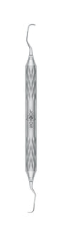 LOTUS Langer Curette 1/2 Black Crystal by Helmut Zepf – Periodontal Subgingival Scaling Instrument for Anterior Teeth