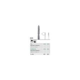Busch 243 012 FG FINISHING BUR CARBIDE - (Pack of 2) Bur Made in Germany