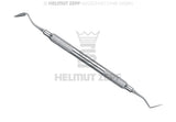 Goldman-Fox GF3 gingivectomy knife by Helmut Zepf No. 24.437.03, periodontic double-ended stainless steel instrument