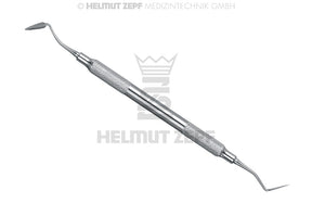 Goldman-Fox GF3 gingivectomy knife by Helmut Zepf No. 24.437.03, periodontic double-ended stainless steel instrument