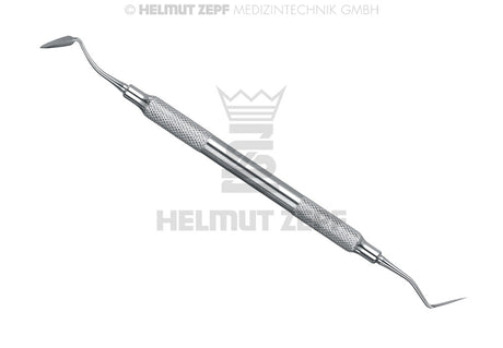 Goldman-Fox GF3 gingivectomy knife by Helmut Zepf No. 24.437.03, periodontic double-ended stainless steel instrument