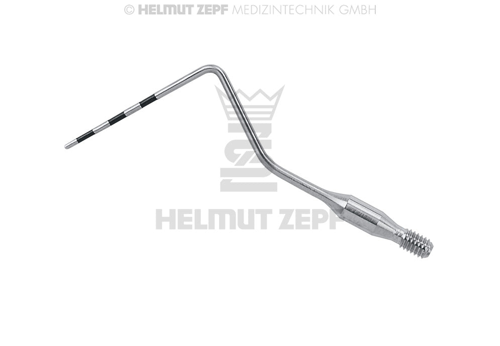 Periodontal Probe Insert #CPNG 22 by Helmut Zepf, 2-4-6-8-10-12mm scale, precision diagnostic dental instrument