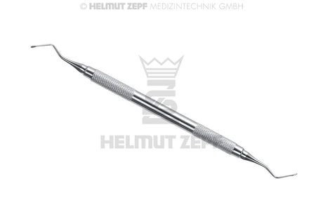 Helmut Zepf Hirschfeld #5/11 periodontal file for mesial and distal calculus removal, precision dental scaling instrument