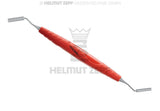 Bone Filler Condenser 3.0 & 4.0mm Titanium Tips Depth Graduation bIONIK Lightred Handle Helmut Zepf 24.532.20