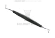 Periodontal Suturing Applicator by Helmut Zepf, black bIONIK handle, microserrated interchangeable inserts, No. 24.548.01