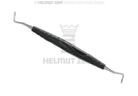 Periodontal Suturing Applicator by Helmut Zepf, black bIONIK handle, microserrated interchangeable inserts, No. 24.548.01