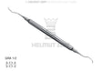 Gracey Curette GRA 1/2 for Front Teeth by Helmut Zepf - Hollow Stainless Steel Handle Periodontal Instrument