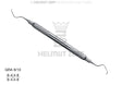 Gracey Curette GRA 9/10 Hollow Stainless Steel Handle for Premolars Molars Buccal Lingual - Helmut Zepf 24.551.09