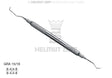 Helmut Zepf Gracey Curette GRA 15/16 for Premolars & Molars, Mesial Surface Access, Hollow Stainless Steel Handle