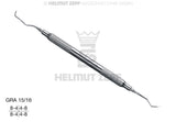 Helmut Zepf Gracey Curette GRA 15/16 for Premolars & Molars, Mesial Surface Access, Hollow Stainless Steel Handle