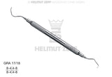 Gracey Curette GRA 17/18 by Helmut Zepf, triple-skewed for distal premolar/molar surfaces, hollow stainless steel handle