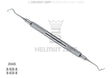 Posterior Sickle Scaler #204-S Narrow Model for Molar Plaque Removal - Helmut Zepf Stainless Steel Handle