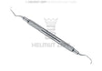 Langer Curette #3/4 by Helmut Zepf for upper molars & premolars, hollow stainless steel handle, periodontal scaling tool